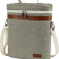 ZORMY 3 Bottle Insulated Wine Tote Cooler Bag, Portable Carrier with Corkscrew Opener and Shoulder Strap for Beach Travel Picnic, Unique Gift for Wine Lovers, Brushed Khaki