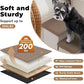 Dog Stairs with Furry Lids 18" H, 3-Step Wider Dog Steps with Storage for Small/Medium/Large Old Dogs Cats, Folding Sturdy Pet Stairs Climbing Bed Couch, Ramp for Car Up to 200 lbs, Khaki