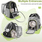 Expandable Cat Backpack,Cat Bubble Backpack Carrier for Carrying Cats, Pets and Small Dogs,Airline-Approved,Designed for Travel, Hiking, Walking,Car （Black