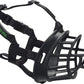 BASKERVILLE ULTRA MUZZLE - Patented Humane Design, Breathable, Dog can Pant and Drink, Adjustable, Padded, Dog Training Muzzle for Large Dogs, Prevents Biting, Wildlife Scavenging (Size 6, Black)