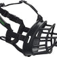 BASKERVILLE ULTRA MUZZLE - Patented Humane Design, Breathable, Dog can Pant and Drink, Adjustable, Padded, Dog Training Muzzle for Small Dogs, Prevents Biting, Wildlife Scavenging (Size 1, Black)