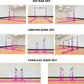 Gymnastics Double Horizontal Bars 3Play Parallel Bars Uneven Bars Gymnastics Training Kip Bar with 304 Stainless Steel Regulating Arms & Fiberglass Rail for Indoor Outdoor Home Club Use