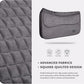 Tackmore Western Saddle Pad Adjustable with Side Pockets and Foam Inserts Shock-Absorbing Riding Pad