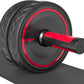 READAEER Ab Roller Wheel, Heavy Duty Workout Equipment for Home Gym, Professional Metal Handle with Rubber Surface Abdominal Exercise Wheel for Strength Training, Ab Wheel with Knee Pad