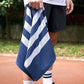 Luzia Striped Workout Towel for Sweat (Pack of 2) - Premium Quality 100% Turkish Cotton - Lightweight and Super Absorbent for Exercise, Sports, Workout, Fitness, Gym, Yoga, Running (Blue)
