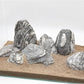 Natural Aquarium Stones Silver Seiryu Rock Mountain Stone for Aquariums and Terrariums Animal Feeding Box, Micro Landscape, Stone Landscape and Bonsai.(20lb 2-9inch 7-8Pcs)