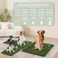 Dog Grass Pad with Tray Large 34’’×23’’, Dog Potty with Ultra-Absorbent Artificial Grass for Dogs with Hemmed Edge, Pee Pads for Dogs, Realistic, Odor Free, Litter Box for Balcony