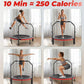 BCAN 40"/48" Foldable Mini Trampoline, Rebounder Trampoline for Adults, U/T Shape Adjustable Foam Handle, Exercise Rebounder for Adults Indoor/Garden Workout, Max Load 330lbs/440lbs