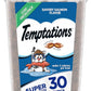 Temptations Classic Crunchy and Soft Cat Treats, Savory Salmon Flavor, 30 oz. Tub