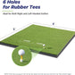 Golfguru Golf Mat, 5x4ft/5x5ft Dense Elite Golf Hitting Mats Practice with 10 Balls, 9 Tees, Heavy Duty Artificial Hitting Training Matt for Backyard Driving Chipping Indoor Outdoor Simulators