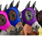Frienda 4 Pcs Horse Fly Masks with Ears Head Fly Masks for Horses Smooth Elastic UV Protection Cover from Summer Insect Pests(Medium,Purple, Blue, Pink, Black)