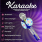 Sing-Along Bling Bluetooth Karaoke Microphone and Bluetooth Stereo Speaker All-in-One (Swirl Purple)