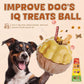 Dog Frozen Treats Toy, Cognitive Dogs Brain Stimulation Toys for Aggressive Chewers, Interactive Dispensing Toy Enrichment Keep Them Busy No-Boredom, Tough Nylon&Coffe Wood Fillable Puzzle Dog Feeder