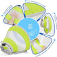 Breathable Air Mesh Cat Cone Collar Soft to Stop Licking, Adjustable, Foldable Lightweight Kitten Cones After Surgery Recovery for Cats & Kittens (Yellow Green,L)