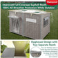 55" Extra Large Outdoor Dog House Weatherproof Wooden Doghouse Indoor for Large Breed Dogs with Anti Bite Frames with Window,10 Elevated Feet, Reinforced Bottom for Pet Up to 220LBS