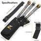 SUNYA X510 Field & Competition Hip Arrow Quiver | 3-Slot Noise-Free Archery Quiver with Sturdy Storage System (42x18cm)