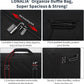 36 Inch Large Duffle Bag for Travel - 100L Extra Large Heavy Duty Duffel Bag with 2 Sides Handles, Sport Equipment Storage Bag for Camping-Black
