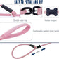 Slip Lead Dog Leash，Strong Nylon Rope Leash and Padded Handle,No Pull Outdoor Walking Training Lead for Small Medium Large Dogs (Pink, 1/2"×4ft)