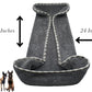 Devil Dog Premium Pet Drying Towel, Ultra-Soft, Highly Absorbent Microfiber Bath Towel for Dogs, Cats, and Other Animals - Gray, Large 24" x 35" 1200GSM 80% 20% Blend