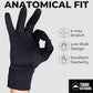 Tough Outdoors Running Gloves - Touch Screen Ski Glove Liners - Men's Winter Gloves - Glove Liners for Cold Weather