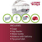 Living World - Deluxe Hybrid Habitat, X-Large - Rabbit, Guinea Pig, Chinchillas, and Small Animal Cage
