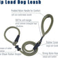 Slip Lead Dog Leash，Strong Nylon Rope Leash and Padded Handle,No Pull Outdoor Walking Training Lead for Small Medium Large Dogs(Army Green,1/2"×4ft)