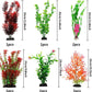 Fish Tank Accessories Aquarium Decorations Plants, 20pcs Fish Tank Decorations Plant, Fish Tank Decor, Aquarium Decor Plastic Plants, Small to Large