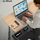 WELLFIT Auto Incline Folding Treadmill - 10% Incline Desk Walking Pad Treadmill with Handlebar, 400 lbs Heavy-Duty Capacity, Space-Saving Quiet Under-Desk Design for Home Office, Seniors & Fitness