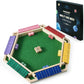 Vamslove Shut The Box Game for 6 Player with 12+4 Dice - Colorful 6 Sided Wooden Board Math Number Games for Kids Adults Families Party Club (Instructions Included)
