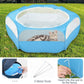Pawaboo Small Animals Playpen, Waterproof Small Pet Cage Tent with Zippered Cover, Portable Outdoor Yard Fence with 3 Metal Rod for Chick/Kitten/Puppy/Guinea Pig/Rabbits/Hamster/Chinchillas,Light Blue