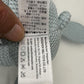 100% Organic Cotton Baby Toys Blue Bunny Rabbit Stuffed Animals for Newborn 7.1"