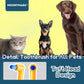 Cat Toothbrush Tuft Head, Small Dog & Puppy Tooth Brushing Kit, Mini Head Teeth Brush for Kitten & Tiny Pet, Doggy Toothbrushes Deep Dental Cleaning, 2 PCS - Orange