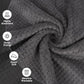 HOMEXCEL Gym Towels 6 Packs, (16x27 inches) Highly Absorbent Yoga Towel, Ultra Soft Hand Towels for Daily Use, Fast Drying Microfiber Workout Towels for Gym, Spa, Fitness, Camping, Hotel