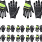 HANDLANDY Mens Work Gloves Touch screen, Utility Mechanic Gloves, Flexible Breathable Fit- Padded Knuckles & Palm