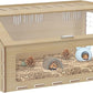 PawHut Hamster Cage with Acrylic Window & Openable Top, 39 inch Rat Cage with Air Vents for Dwarf Hamster, Guinea Pig, Rat, Gerbil, Oak