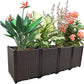 Large Planters for Outdoor Plants pots Elevated Garden Boxes Raised Garden Bed Garden Patio Balcony Deck to Planting Flowers Vegetables Tomato and Herbs