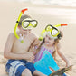 GreenLF Kids Snorkel Set, Anti-Fog Snorkeling Mask with Nose Covers for Youth Junior Child, Boys & Girls Age 5-12, Semi-Dry Diving Scuba Swimming Goggles Gear Packages