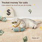 Potaroma Cat Toys US-Dollar Catnip Crinkly Sound Toy, Mesh Fabric for Teeth Cleaning, Interactive Kicker Toys for Indoor Kitten Exercise 6.0 Inches for All Breeds