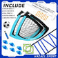 Kids Soccer Goal for Backyard, 6x4 9x5 FT Portable Soccer Nets Pop Up with Ball, Agility Ladder, Cones, Target & Carry Bag for Toddler Youth Outdoor Indoor Training Practice Sports Games Play