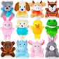 Sofier 12 Packs Mini Stuffed Animals Bulk Party Favors for Kids Treasure Box Toys Classroom Plush Toys Claw Machine Cute Key Chains Carnival Prizes Small Valentine Halloween Stocking