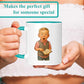 Personalized Coffee Mug, Custom Photo Caricature Gift, Funny Customized Coffee Gift for Men & Women, Custom Mugs with Pictures, Teal 11oz Customized Ceramic Tea Cup