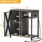 DWVO 20-29 Gallon Aquarium Stand with Power Outlets & LED Light, Cabinet for Fish Tank Accessories Storage - Metal Fish Tank Stand Suitable for Turtle Tank, Reptile Terrarium, 350LBS Capacity, Grey