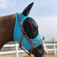 Horse Fly Mask Super Comfort Horse Fly Mask Elasticity Fly Mask with Ears We Only Make Products That Horses Like… (Pacific Blue, M)