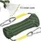 X XBEN Outdoor Climbing Rope 10M(32ft) 20M(64ft) 30M(96ft) 50M(160ft) 70M(230ft) 152M(500FT) 352M(1000FT) Static Rock Climbing Rope for Escape Rope Ice Climbing Equipment Fire Rescue Parachute