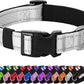 Reflective Dog Collar Padded with Soft Neoprene Breathable Quick Release Basic Dog Collars for Puppy Small Dogs Girl Boy Xs Silver