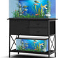 Fish Tank Stand 40 Gallon: Sturdy Aquarium Stand with Accessories Storage - Metal Tank Stands Table for 40-50 Gallon Reptile Breeder Turtle Terrarium - 36.6"x18.8" Weight Capacity 660 lbs