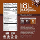 IQBAR Brain and Body Plant Protein Bars - Chocolate Sea Salt - 12-Count Low Carb - Gluten Free, High Fiber, Vegan Snacks - Low Sugar Meal Replacement