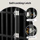 42 inch Heavy Duty Dog Crate with Self-Locking Latch, Indestructible Steel Large Kennel with Enclosed Design, Chew-Proof and Escape-Proof Pet Cage for High Anxiety Dogs