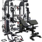 MiM USA Hercules EX, Commercial All in One Gym Machine w/400 lb Weight Stack, Adj Bench, Jammer Arms, Leg Press, Leg Extension, Arm Curl, LAT Seat & Complete Attachment