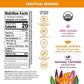 OCA ZERO Tropical Mango, Organic energy drink, zero sugar, gluten-free, vegan plant-based, 12 Fl Oz (12-pack)